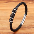 Pulseira Masculina Trançada com Detalhes Sofisticados