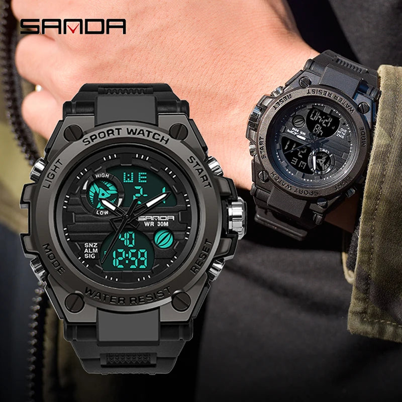 Relógio Masculino SANDA G-Style Militar