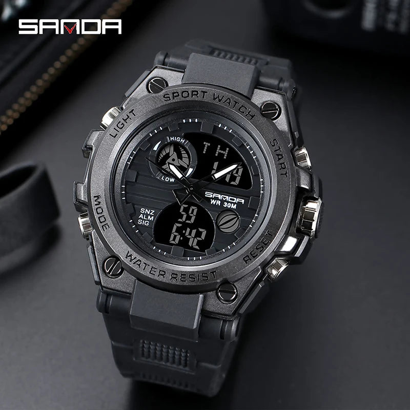 Relógio Masculino SANDA G-Style Militar