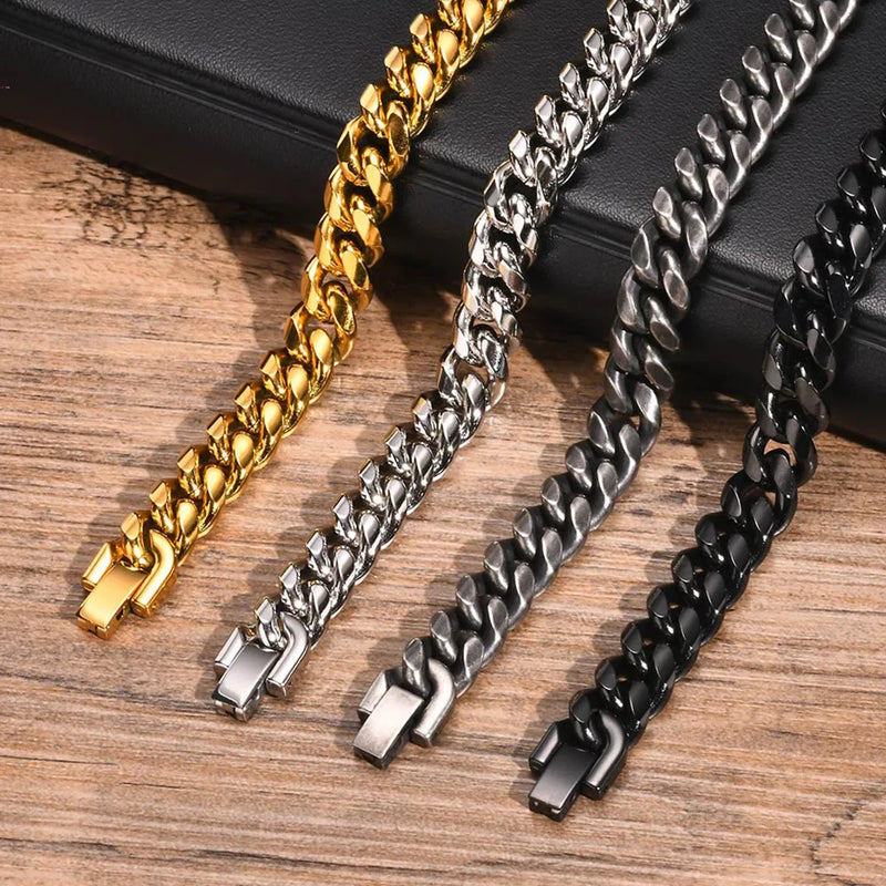 Pulseira Corrente Miami Curb – Luxo e Resistência