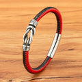 Pulseira XQNI Couro Vintage Masculina