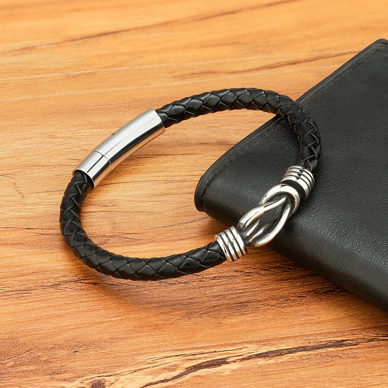 Pulseira XQNI Couro Vintage Masculina