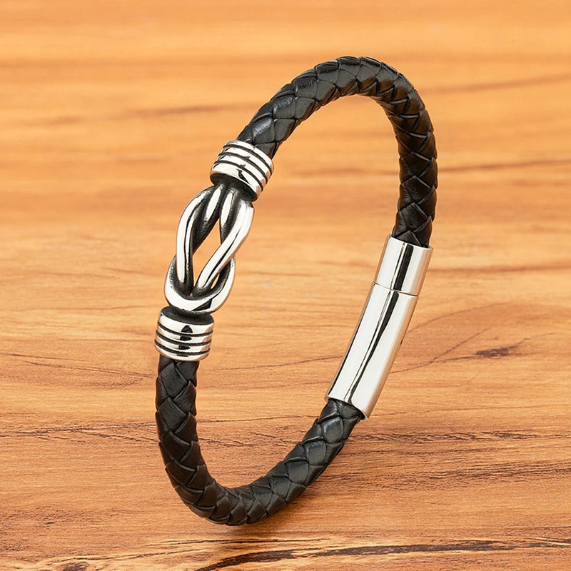 Pulseira XQNI Couro Vintage Masculina