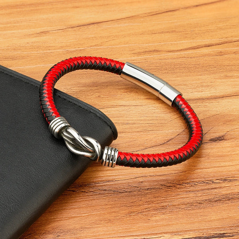 Pulseira XQNI Couro Vintage Masculina