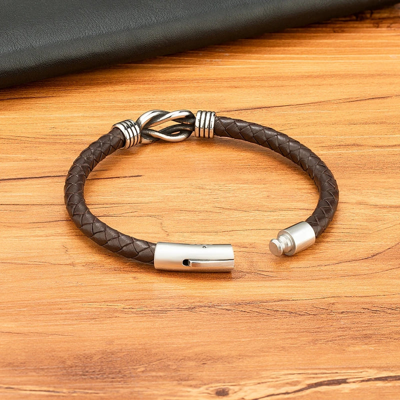 Pulseira XQNI Couro Vintage Masculina