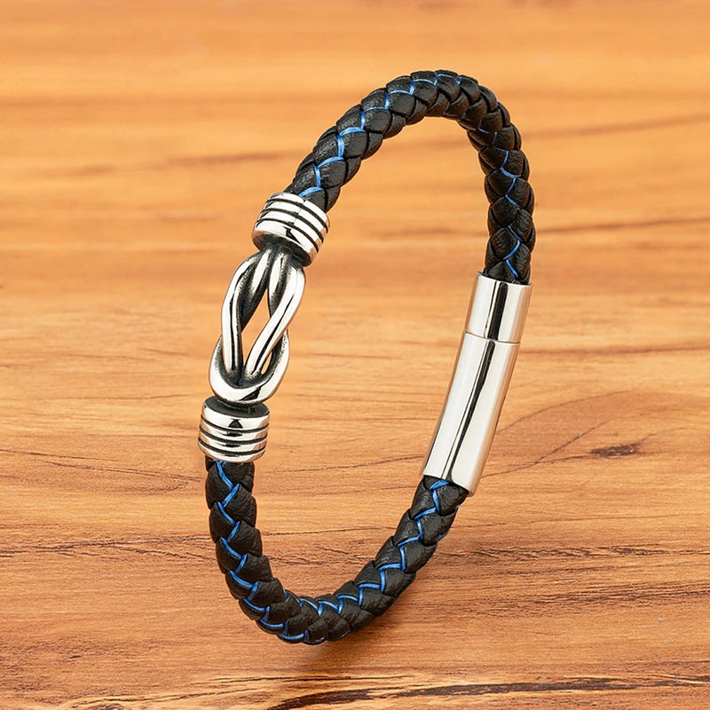 Pulseira XQNI Couro Vintage Masculina