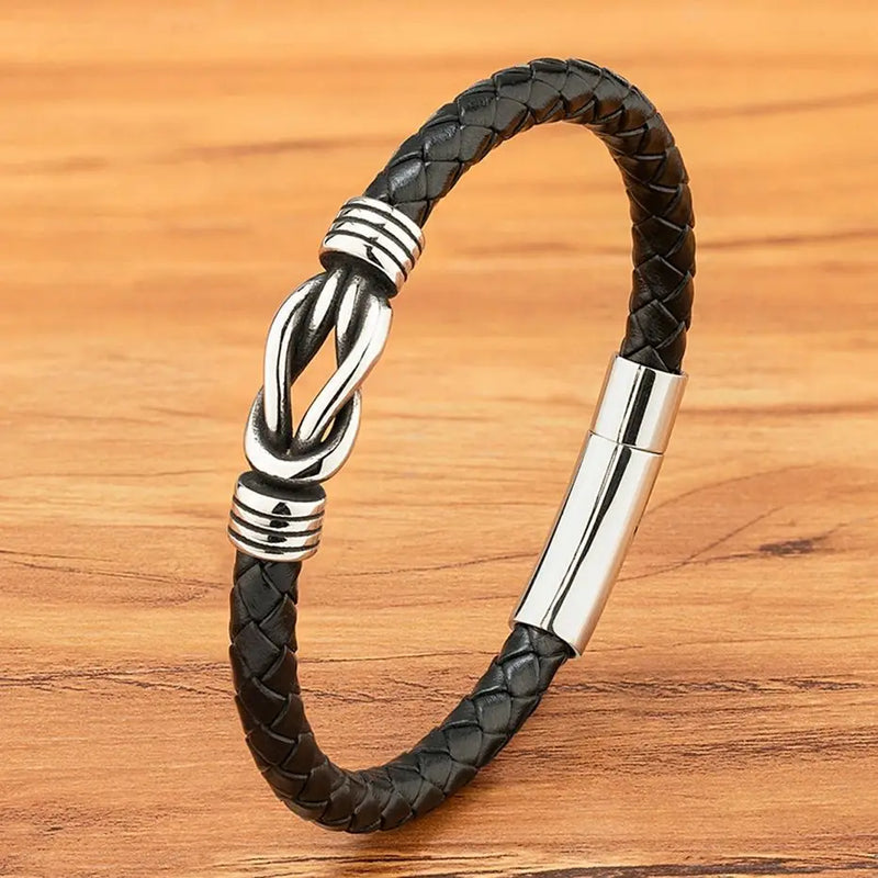 Pulseira XQNI Couro Vintage Masculina